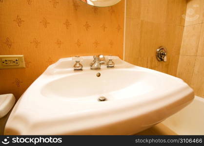 Interior of the room - Sink in the bathroom