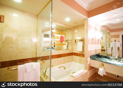 Interior of the room - Sink in the bathroom