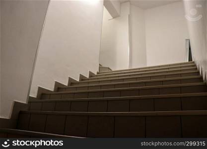 Interior stairs going up scene