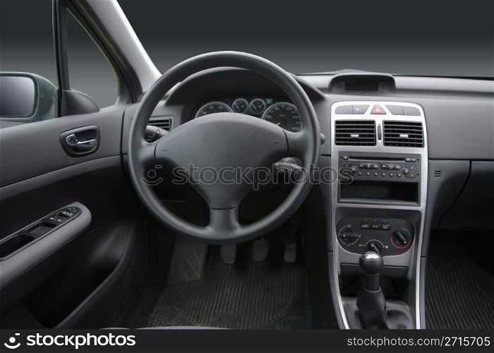 Interior view of a car