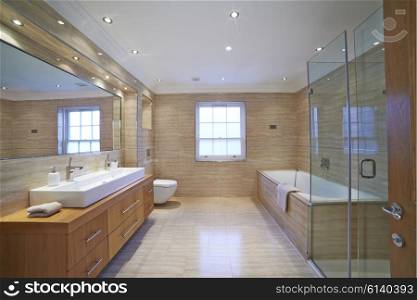 Interior View Of Beautiful Luxury Bathroom