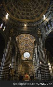 Interior view of Cathedral of Siena.