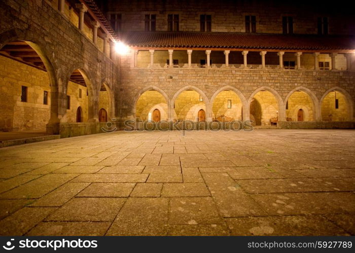 Interior view of Palace of Duques de Braganca, in Guimaraes, Portugal, north of the country. European Capital of Culture 2012