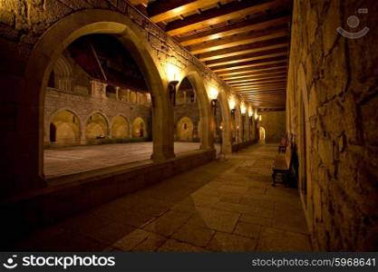 Interior view of Palace of Duques de Braganca, in Guimaraes, Portugal, north of the country. European Capital of Culture 2012