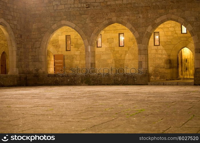 Interior view of Palace of Duques de Braganca, in Guimaraes, Portugal, north of the country. European Capital of Culture 2012