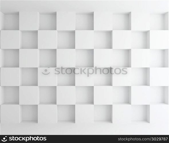 interior white cubic wall abstract background 3d. interior white cubic wall abstract background - 3d rendering