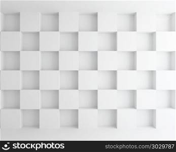interior white cubic wall abstract background 3d. interior white cubic wall abstract background - 3d rendering