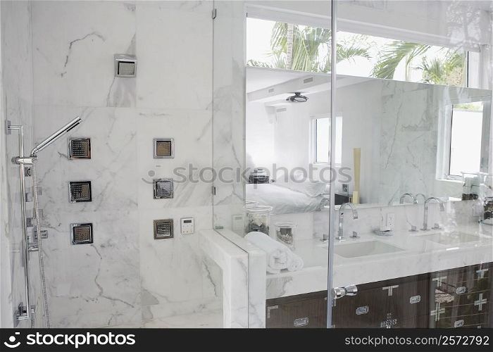 Interiors of a bathroom