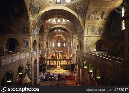 Interiors of a cathedral, St. Mark&acute;s Cathedral, Venice, Veneto, Italy