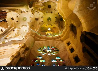 Interiors of a church, Sagrada Familia, Barcelona, Spain