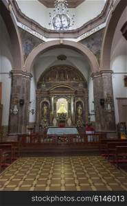 Interiors of a church, San Miguel de Allende, Guanajuato, Mexico