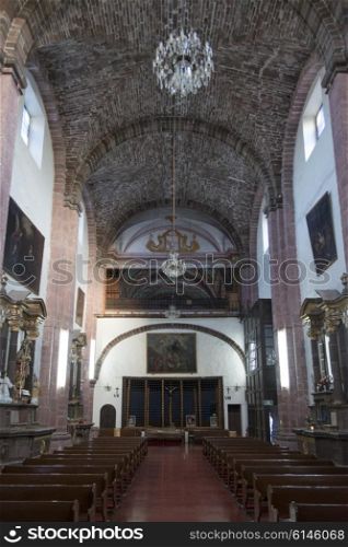 Interiors of a church, Zona Centro, San Miguel de Allende, Guanajuato, Mexico