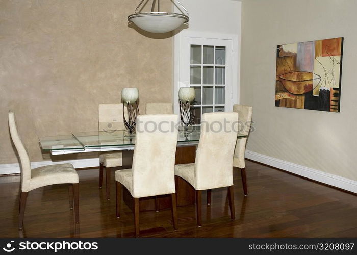 Interiors of a dining room