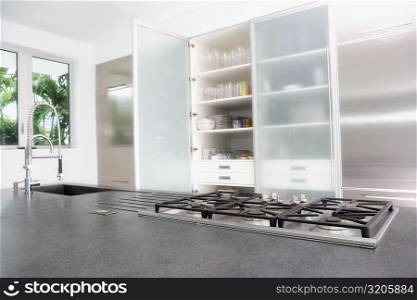 Interiors of a kitchen