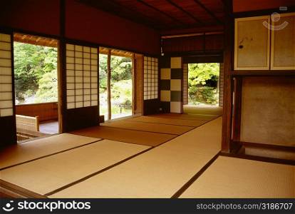 Interiors of a room, Katsura Rikyu Imperial Villa, Kyoto, Japan