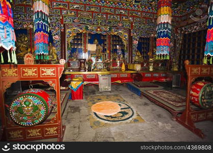 Interiors of a temple, Da Zhao Temple, Hohhot, Inner Mongolia, China