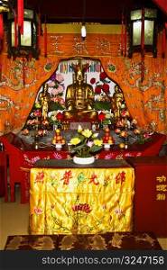 Interiors of a temple, Zhanshan Temple, Qingdao, Shandong Province, China