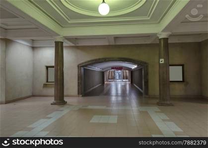 Intermediate hall in railway station Ruse, Bulgaria