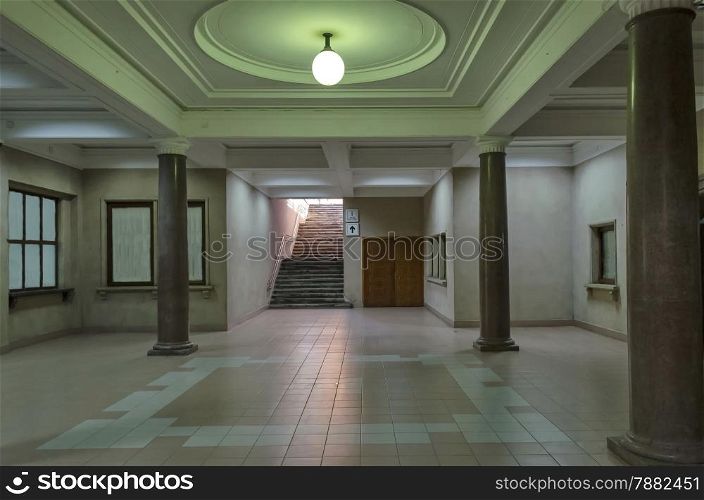 Intermediate hall in railway station Ruse, Bulgaria
