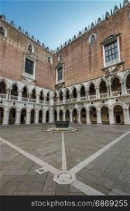Internal Yard of Doge?s Palace (Palazzo Ducale) in Venice, Italy