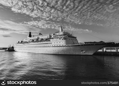 International Enchantment of the Seas cruise ship docked in Gdansk, Poland