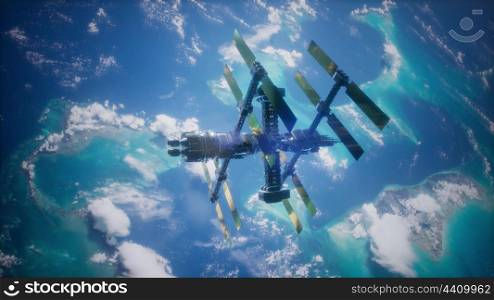 international space station orbiting Earth. International Space Station