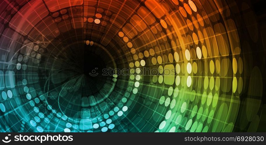 Internet Abstract Background as a Digital Concept. Internet Abstract