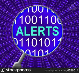 Internet Alerts Meaning Web Site And Alerted