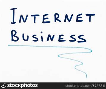 Internet business text