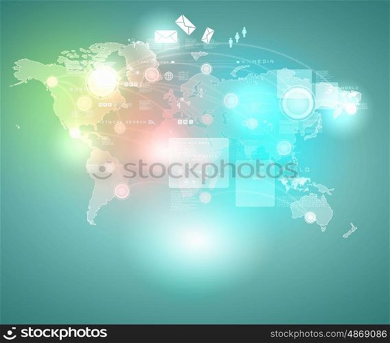 Internet concept illustration. Internet technology concept of global business from concepts series