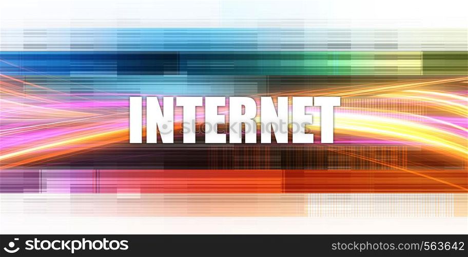 Internet Corporate Concept Exciting Presentation Slide Art. Internet Corporate Concept