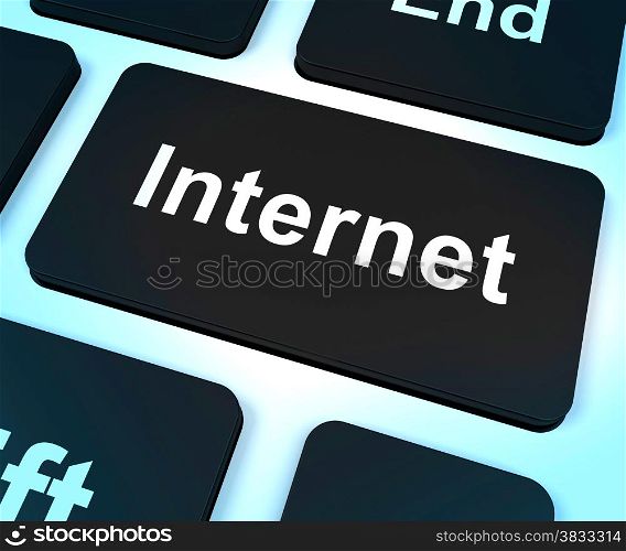 Internet Key Shows Online Connection. Internet Key Showing Online Connection