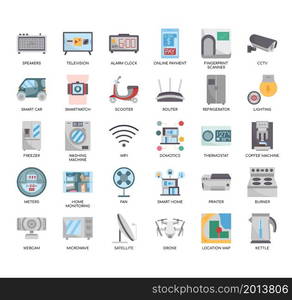 internet of things , Thin Line and Pixel Perfect Icons