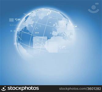 Internet technology concept of global business from concepts series