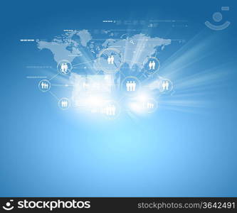 Internet technology concept of global business from concepts series