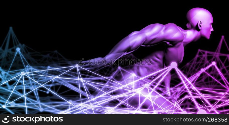 Internet World Wide Web Abstract Tech Background. Internet Abstract