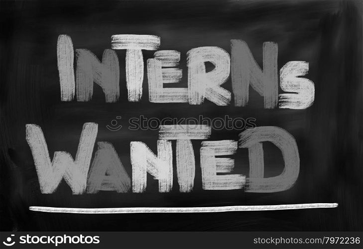 Interns Wanted Concept