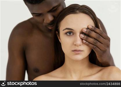 interracial people black lives matter