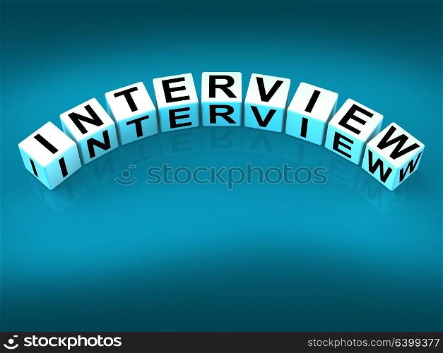 Interview Blocks Meaning Conversation or Dialogue When Interviewing