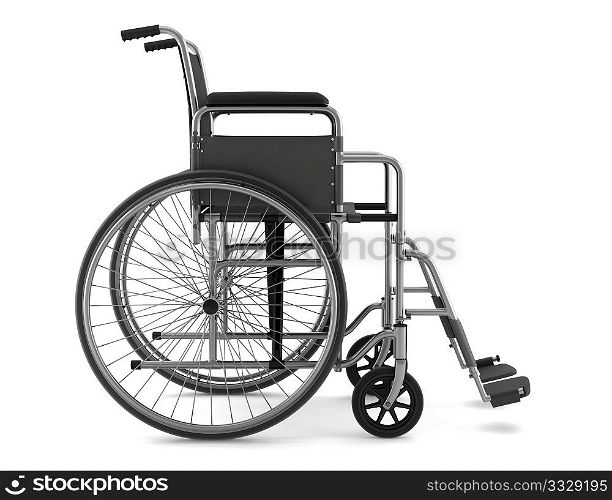 invalid chair isolated on white background with clipping path