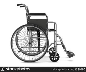 invalid chair isolated on white background with clipping path