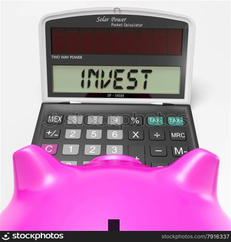 Invest Calculator Showing Deposit In Growing Savings