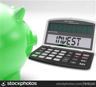 Invest Calculator Showing Investing In Market Stocks