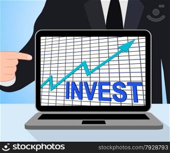 Invest Chart Graph Displaying Increase Investment