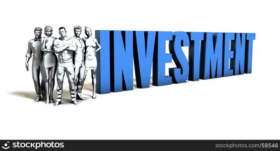 Investment Business Concept as a Presentation Background. Investment Business Concept