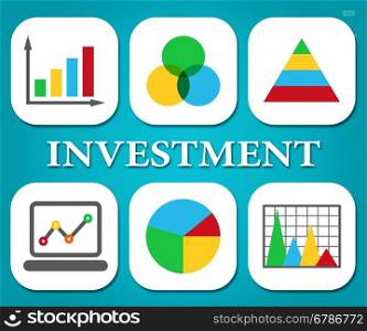 Investment Charts Indicating Business Graph And Graphs