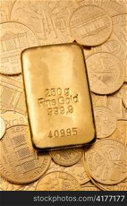 investment in real gold than gold bullion and gold coins. physical gold as crisis-proof investment.