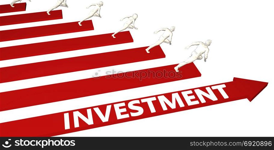 Investment Information and Presentation Concept for Business. Investment Information