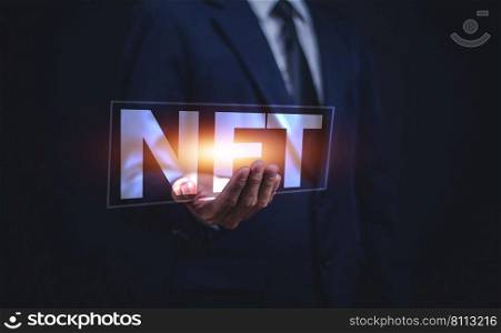 Investor are investment or trade in NFT project  art and road map in blockchain system Cryptocurrency Non-Fungible Token