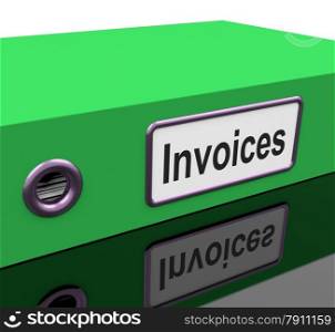 Invoices File Show Accounting And Expenses. Invoices File Shows Accounting And Expenses